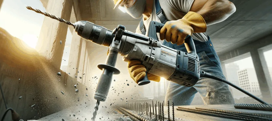 Bohrhammer Anwendung in Beton und Mauerwerk: Praktische Tipps fuer praezises Bohren