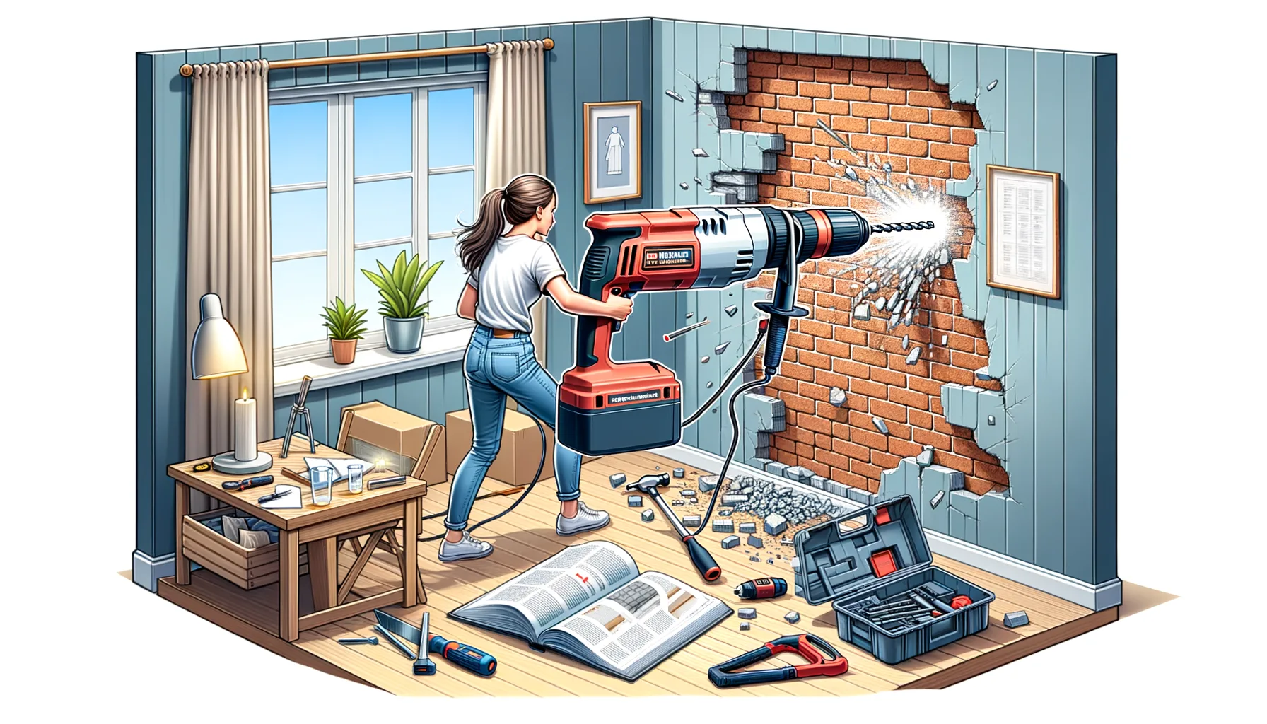 DIY-Wanddurchbrueche mit dem Bohrhammer: Schritt-fuer-Schritt Anleitung