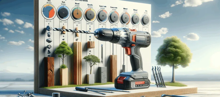 Optimale Einstellungen fuer unterschiedliche Materialien beim Bohrhammer