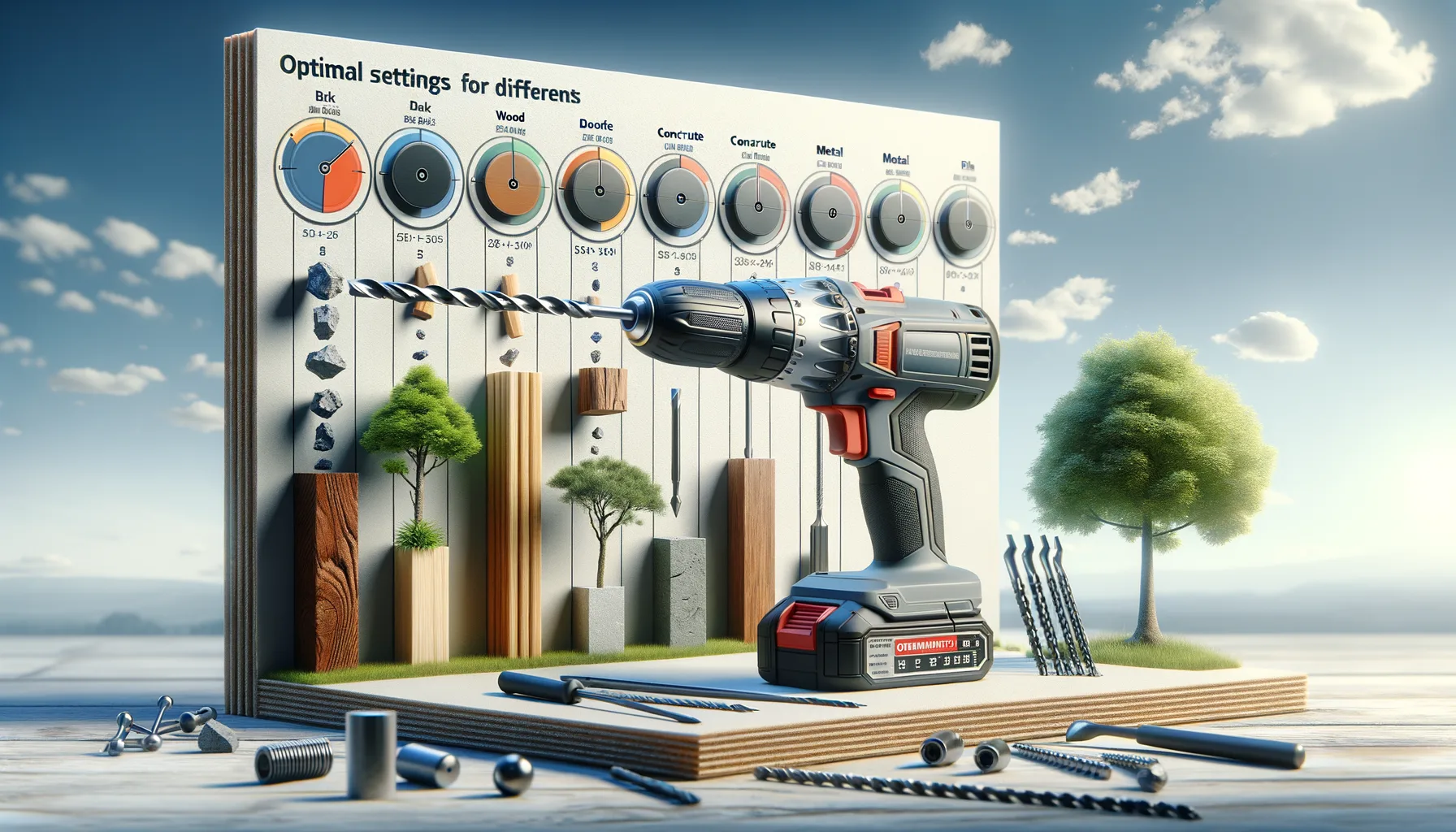 Optimale Einstellungen fuer unterschiedliche Materialien beim Bohrhammer