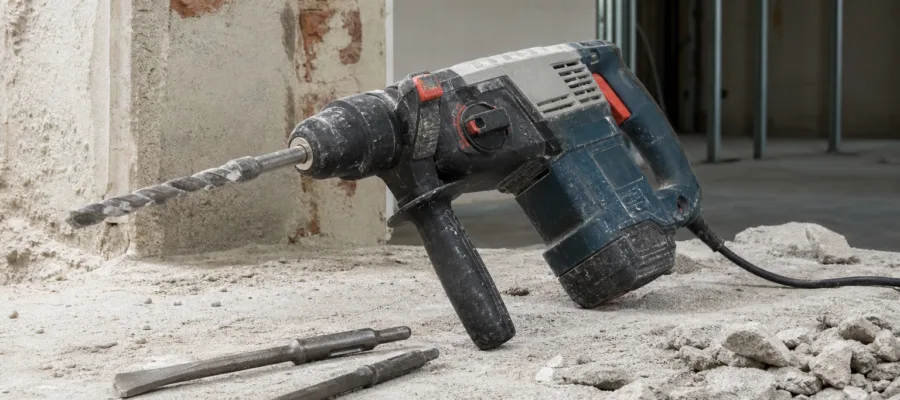 Bohrhammer Anwendungen im Bau: Praxis-Tutorials fuer effektives Bohren und Meisseln
